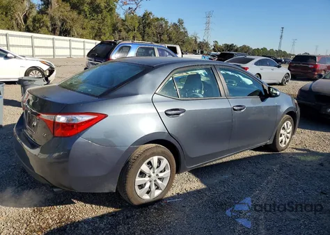 2015 Toyota Corolla L z USA, uszkodzony, nr VIN 2T1BURHE5FC477281